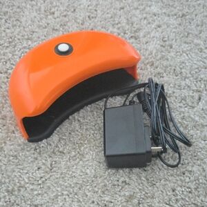 Orange LED Nail Lamp with Charger